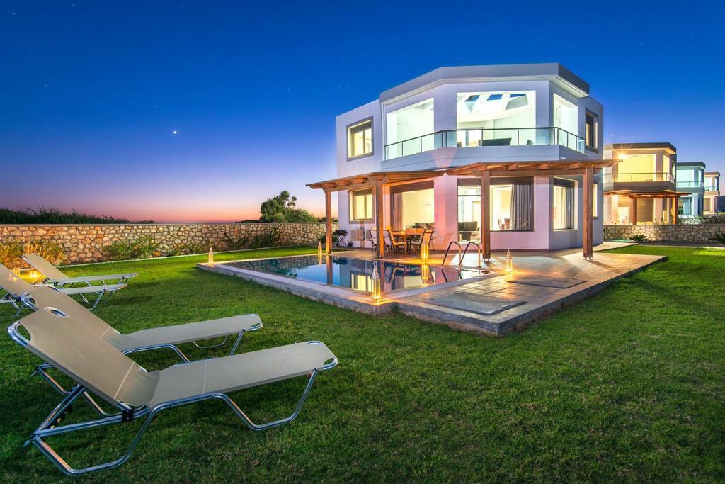 Olga Luxury Beach Front Villas Lachania  Bagian luar foto